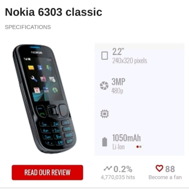 Nokia 6303c Original