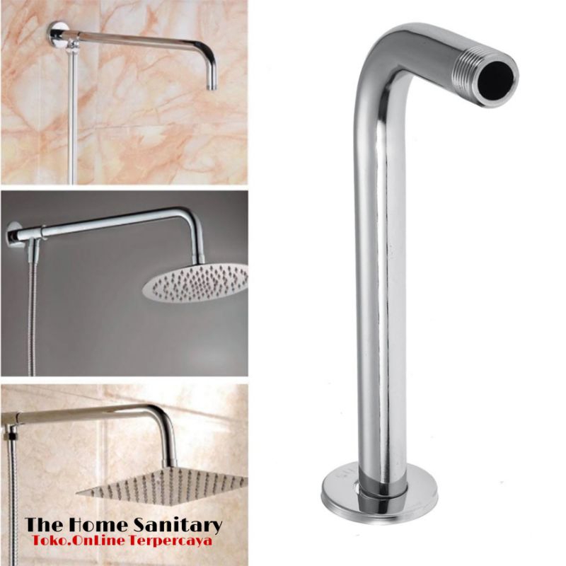 Tiang wall shower stainless/pipa wall shower stainless