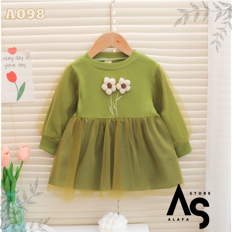 Dress anak perempuan import A098