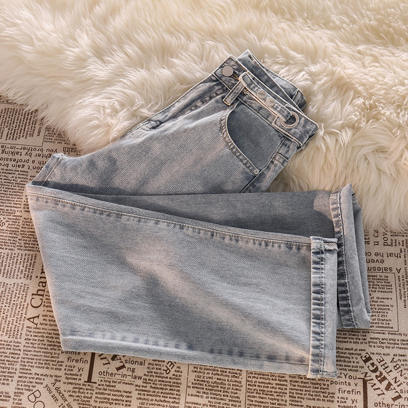 Bridilia Celana Kulot Highwaist Jeans Premium Kekinian Korean Style Pinggang Dapat Diatur