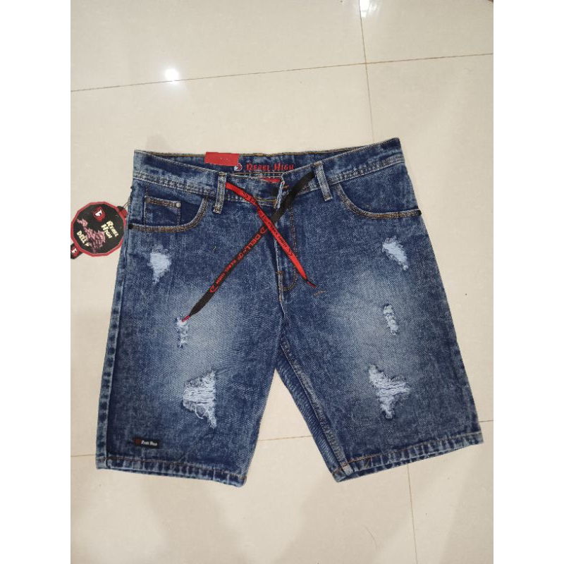 Terlaris Celana Pendek Jeans Sobek