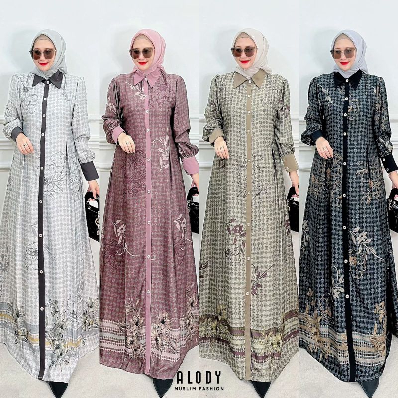 AMELIA Dress Original by ALODY Muslim Fashion - TZY Olshop