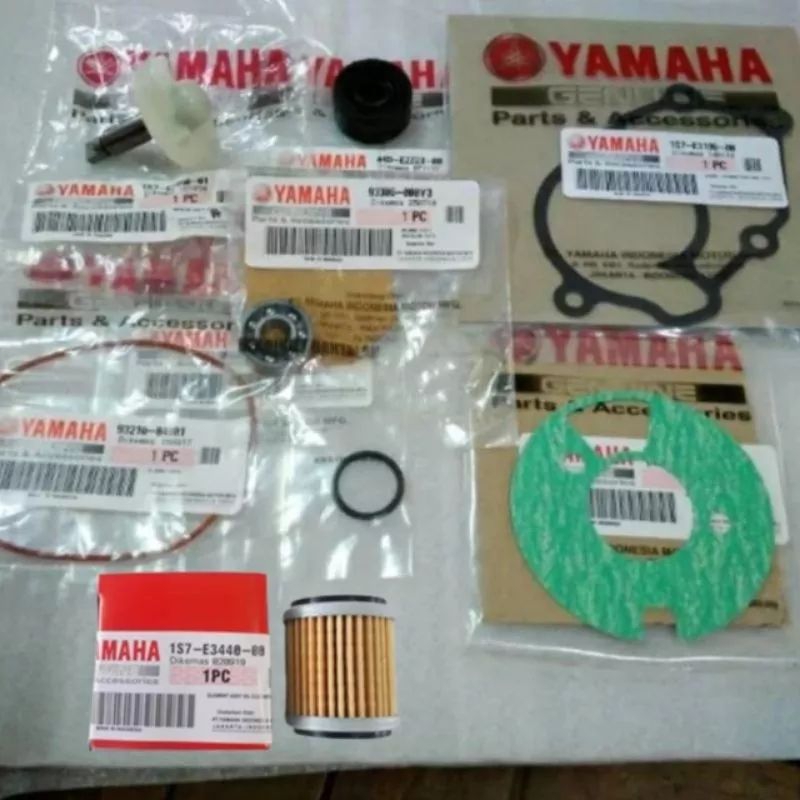 PAKET SET WATER PUMP AS KIPAS SEAL SIL BERING +FILTER OLI OIL PACKING RADIATOR