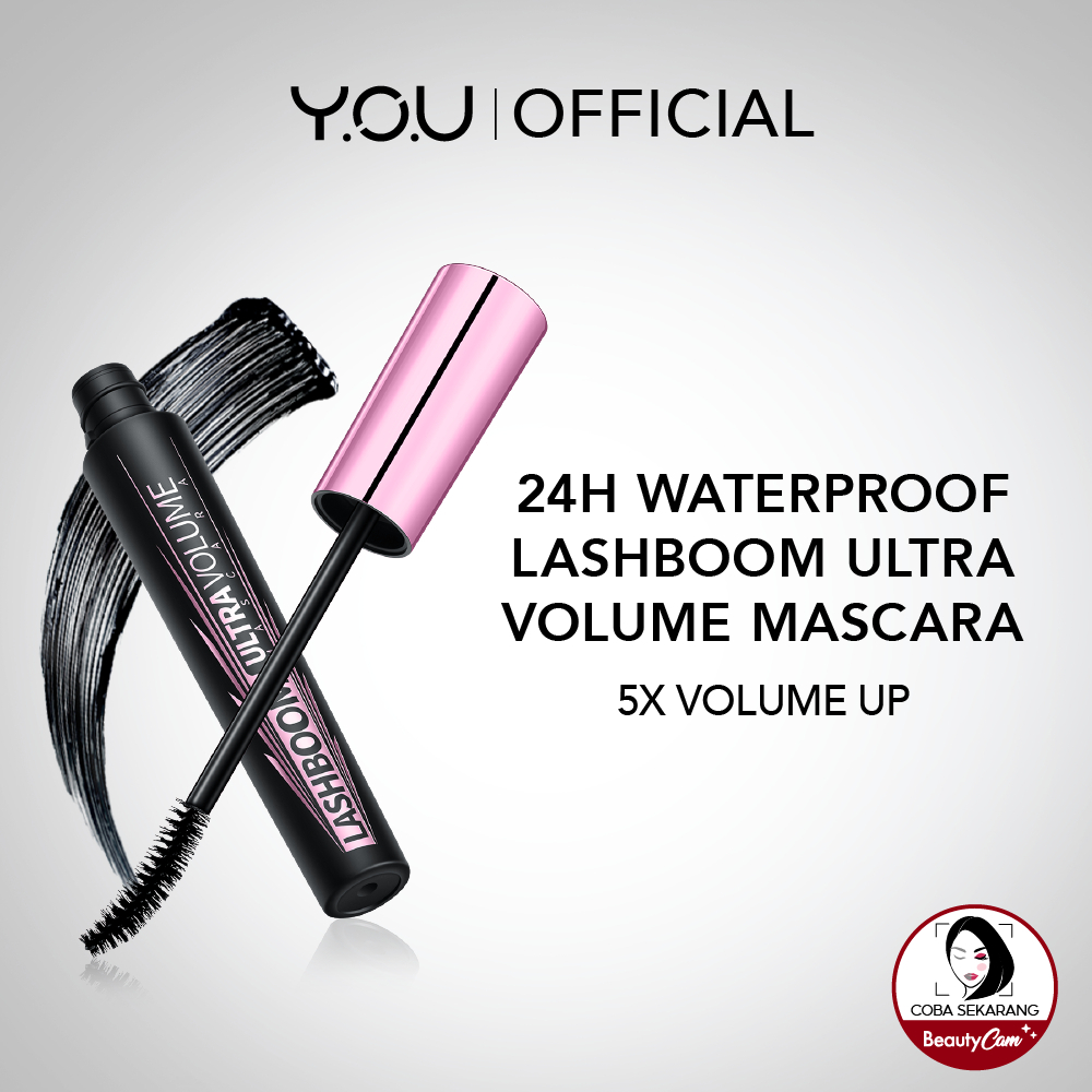 YOU Lashboom Ultra Volume Mascara | Maskara Waterproof | Tahan 24 Jam | Lash Lift | Kosmetik Mata