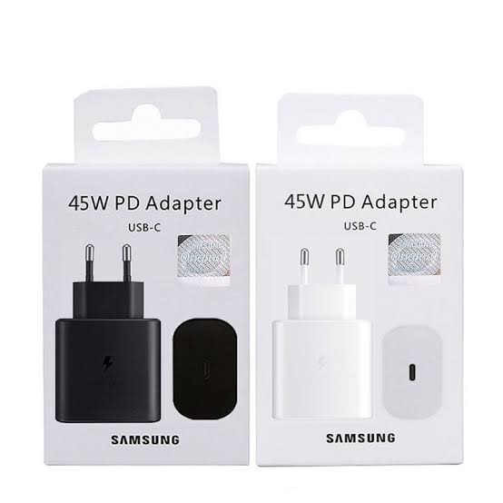 Original 100% 45W Adaptor SUPER Fast Charging &quot;Kepala Charger&quot; Samsung USB C Type Galaxy A54 A34 A24 A14 A53 A73 A33 A23 A13 A52 A72 A32 A22 A70 A51 A71 Travel Chargeran HP Isi Daya Cepat ORI ASLI Pengisian Bagus Sekali 3.0 A 5.0 V 4G 5G 45 W AN Persen