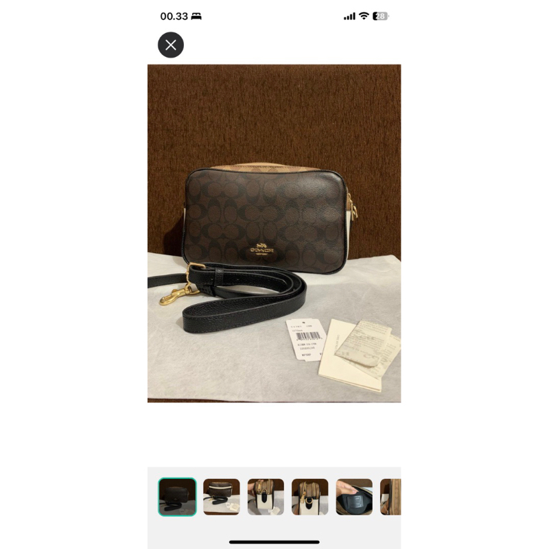 COACH JESS COLORBLOCK SIGNATURE CROSSBODY ORIGINAL 100% PRELOVED LIKE NEW