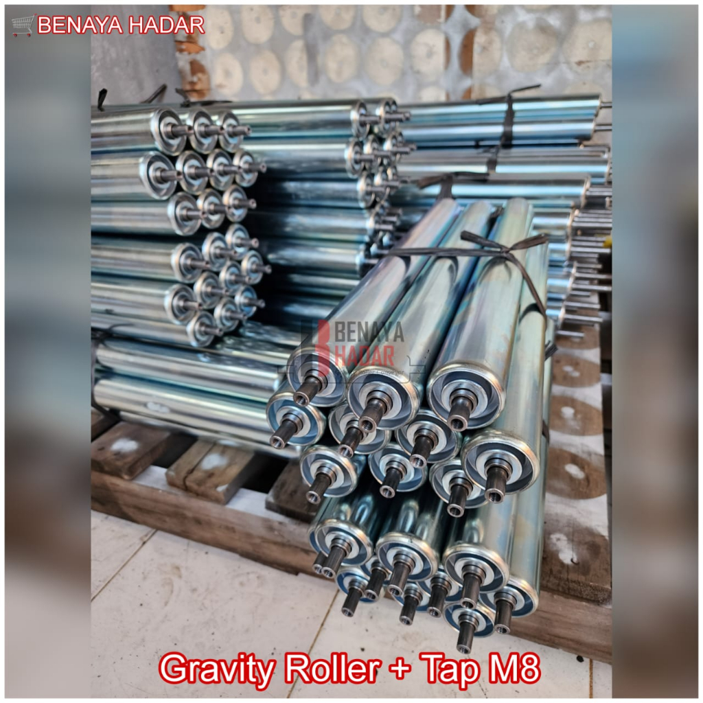 Gravity Roller Conveyor 50 mm x 650 mm x 700 mm roller gravity Tap M8 as 12 mm custom roller