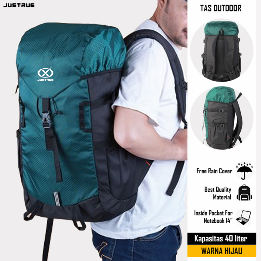 Tas Gunung 40 Liter Semi Carrier 40L Ransel Traveling Camping Backpack Hiking Mudik 40liter