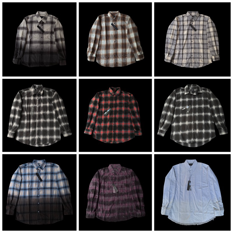 FLANNEL RUCAS (Onyx / Black Pearl / Shappire / Ruby / Blue Gradation / White / Brown / Grey / Gradie