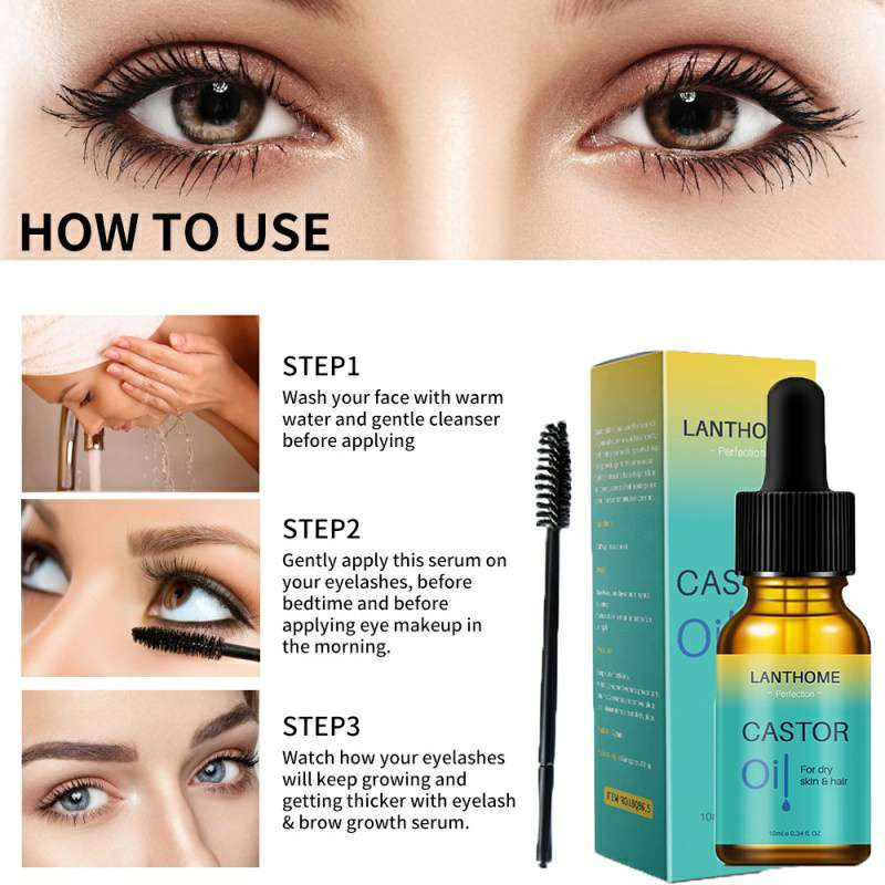 Lanthome Eyelash &amp; Eyebrow Growth Serum / Penumbuh Bulu Mata dan Alis Dengan Cepat Perawatan Bulu Mata-10ml