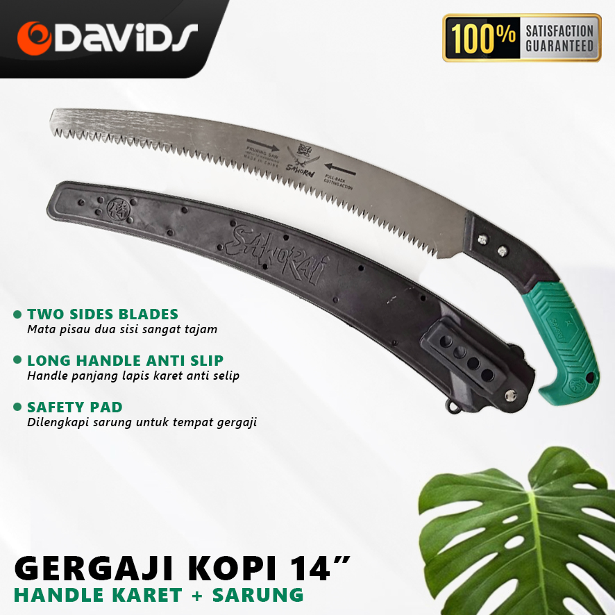 Gergaji Dahan Graji Kayu Pohon Bonsai Ranting Kopi Samurai