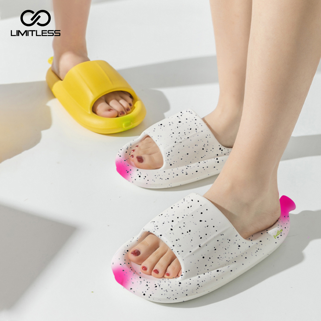 Sendal Pisang Slop Dewasa Rumah Slip On Sendal Slop Banana Wanita Fashionable Terbaru 2023 Sandal Wanita Santai Empuk