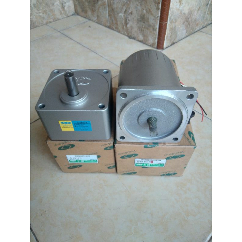 Ac Motor Gearbox Peeimoger 220V Ratio 1:15 40W Baru