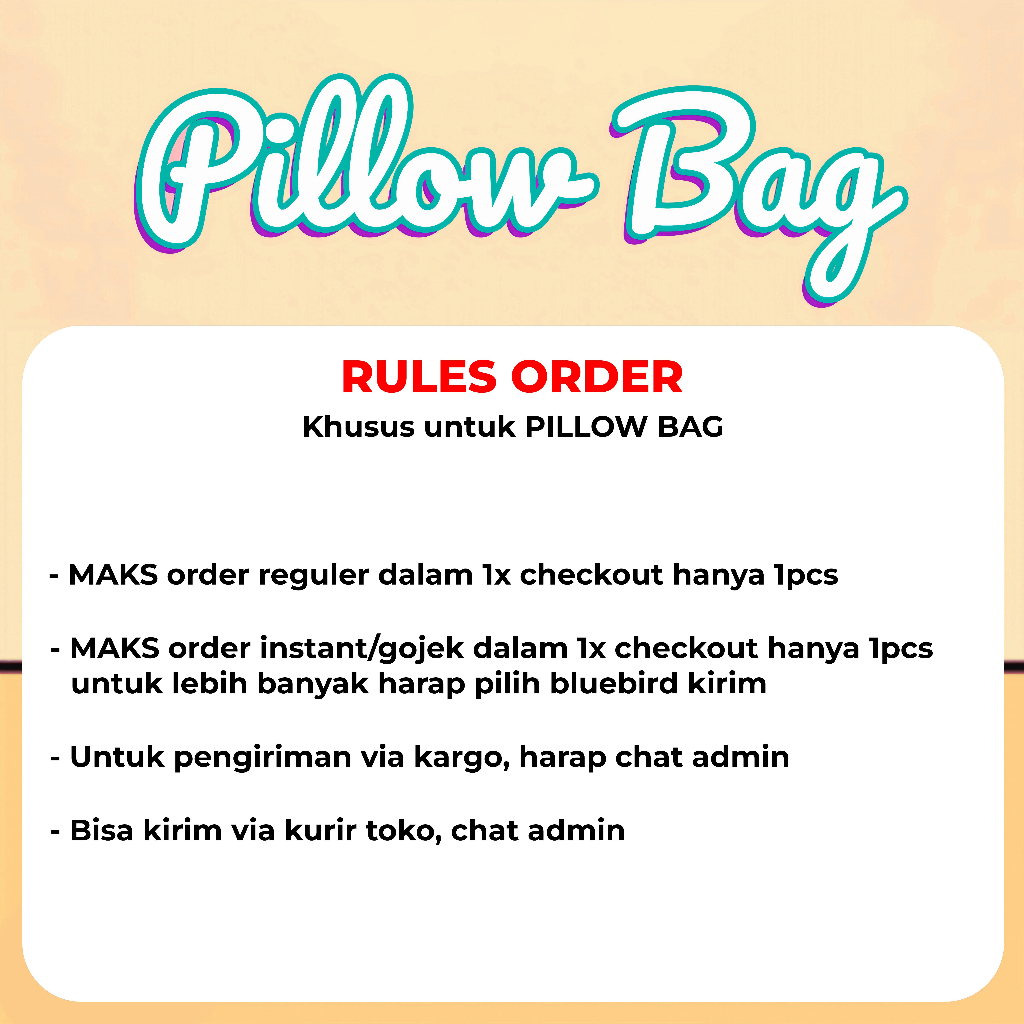 Pillow Beanbag Waterproof Siap Pakai