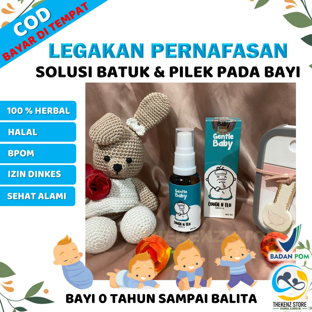 Gentle Baby Pengganti Minyak Telon Obat Batuk Pilek Anak Bayi Essential Oil Cough N Flu Mengeluarkan