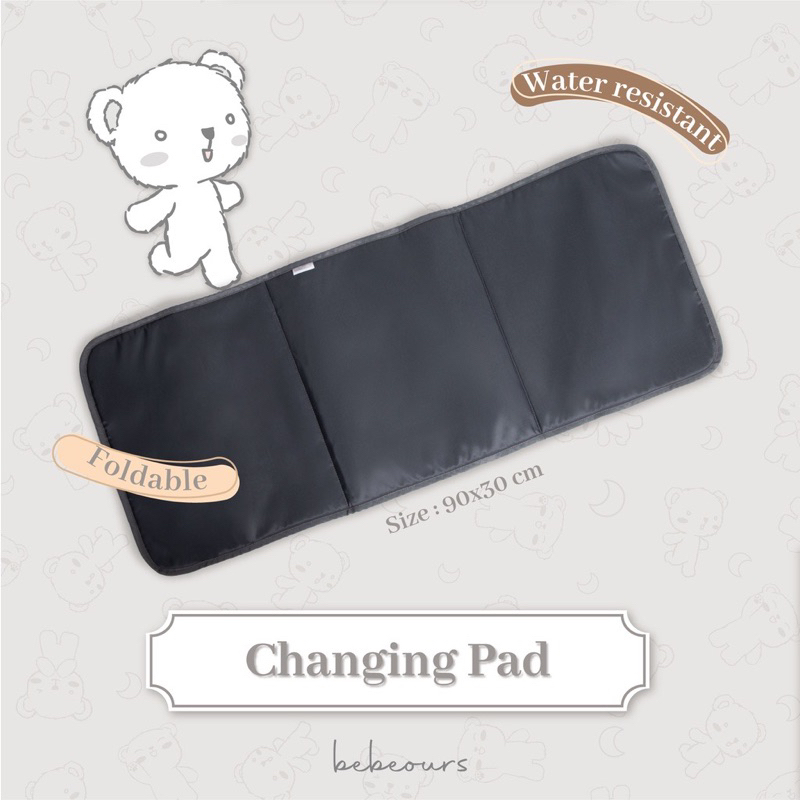 Bebeours Portable Changing Pad / Alas Ganti Popok Travelling