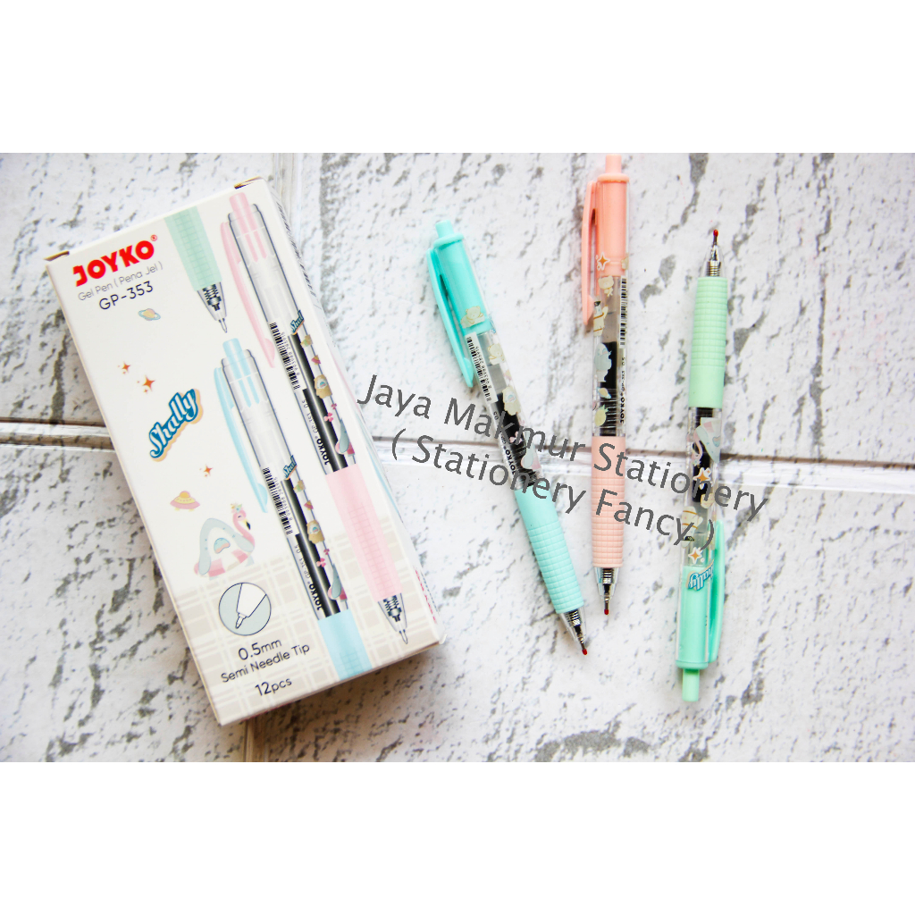 Pen gel Shally Gp-353 0.5 mm Semi Needle Tip (1 lusin)