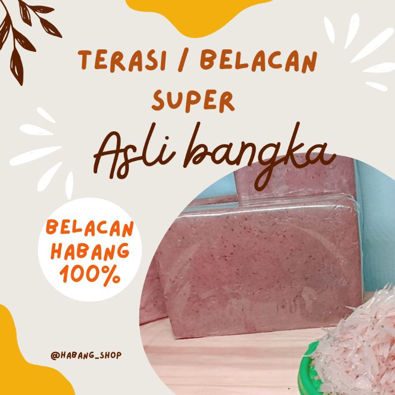 

Terasi/Belacan Udang Super Toboali Bangka Selatan, berat bersih (500gram)