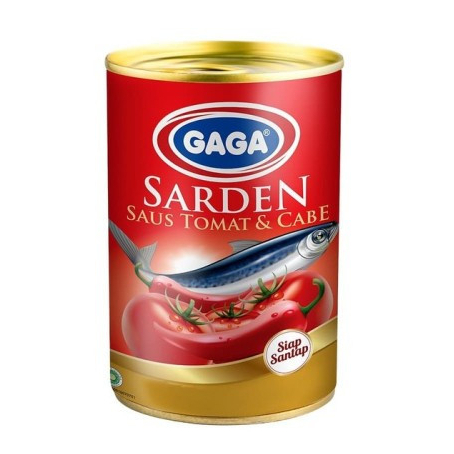 

[155 Gram] GAGA Sardines Tomato & Chili / Balado Sauce Kaleng 155 gr