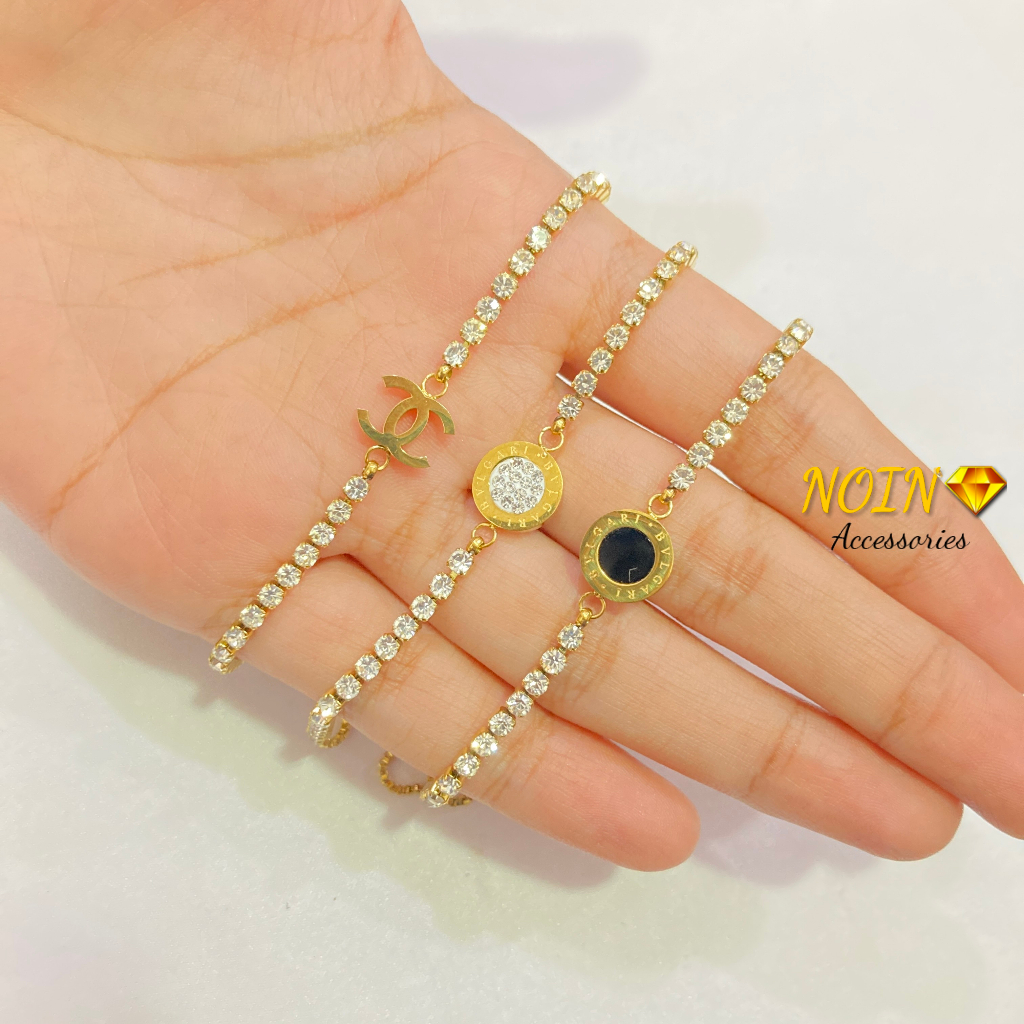 Gelang Titanium Korean Style Anti Karat Anti Alergi Aksesoris Fashion