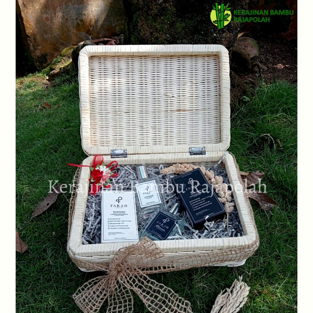 Keranjang Hantaran Rotan Model Cincin Set 2 /Keranjang Rotan Sangkar/Keranjang Hantaran model ayunan