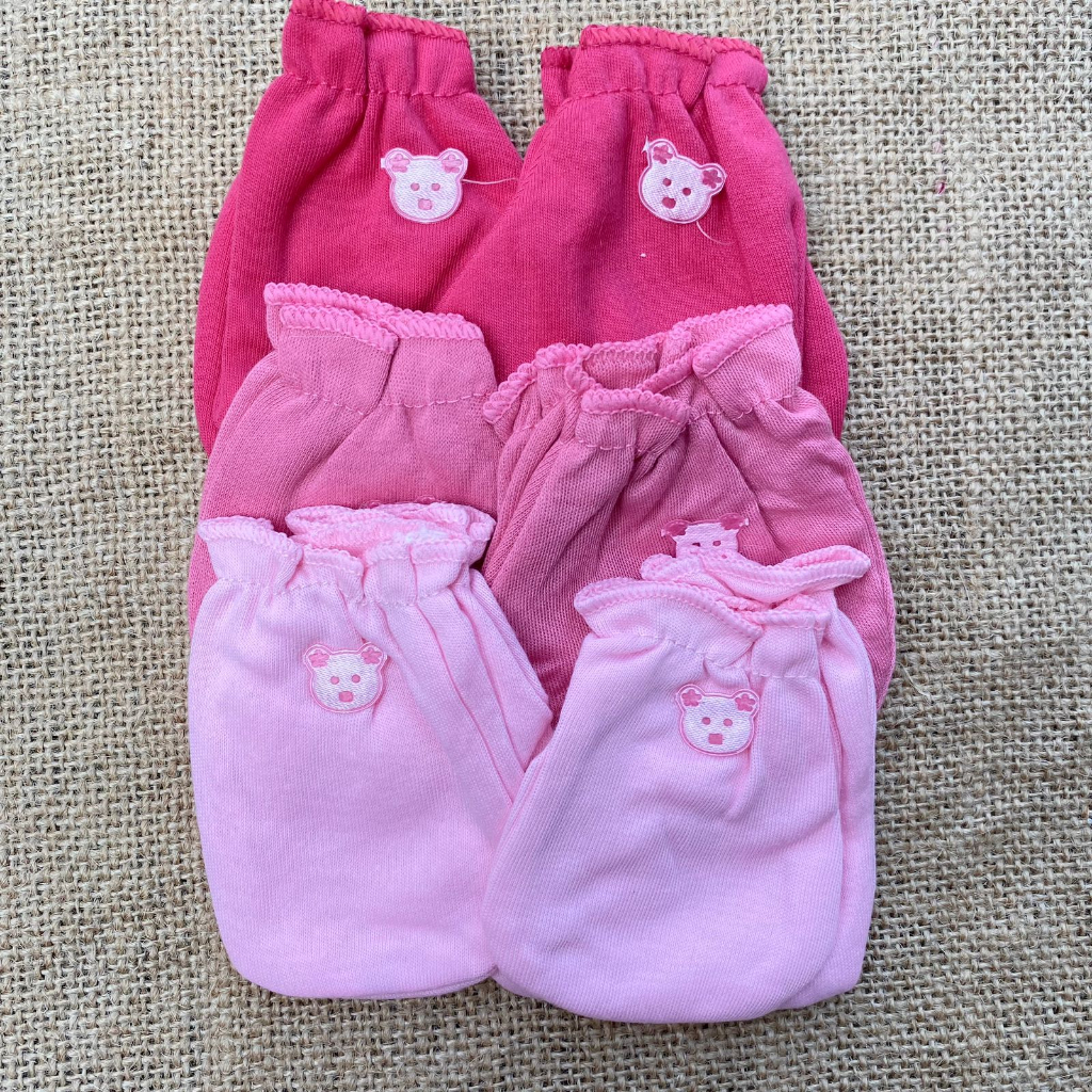 3 Pcs Sarung Tangan Sarung Kaki Bayi PEREMPUAN Pelindungan Tangan Kaki Bayi Asyam Baby