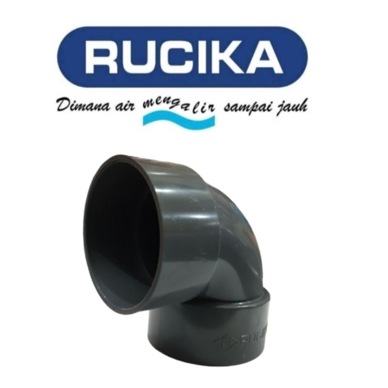 ELBOW RUCIKA D 2½&quot; INCH KNEE PIPA PVC (D) 2½&quot; RUCIKA