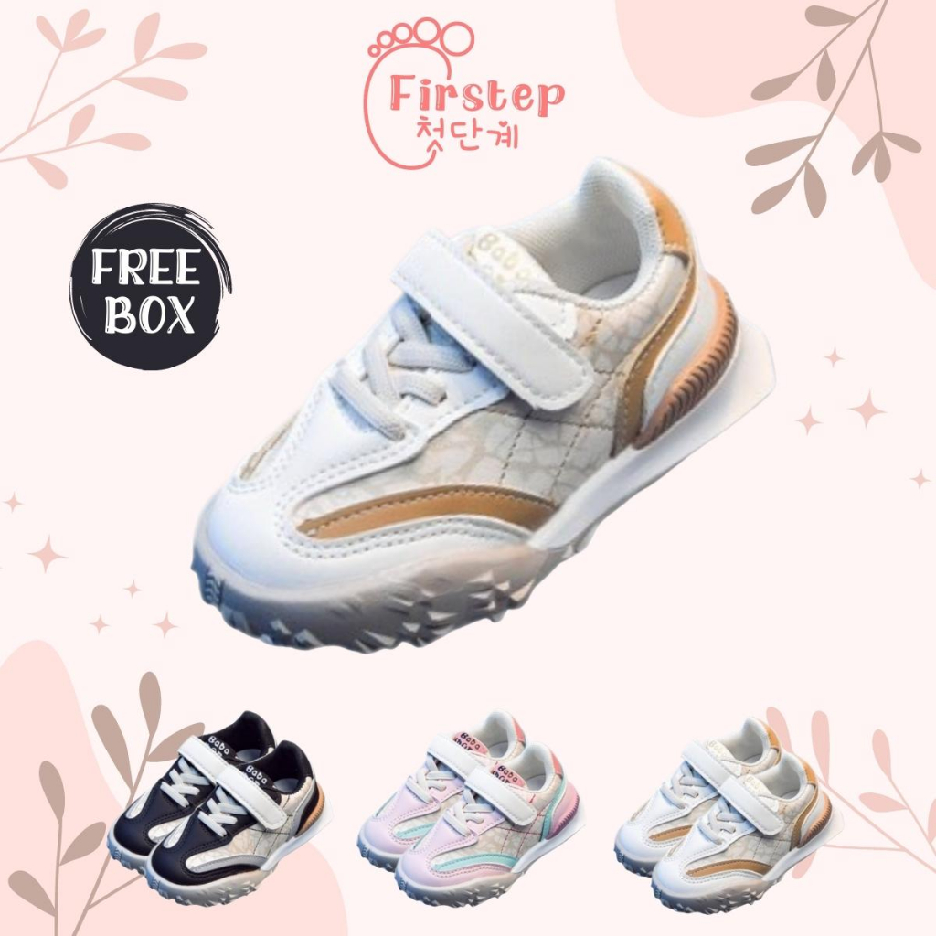 Sepatu Anak Perempuan Dan Laki Laki Import Sneaker Anak Usia 1-5 Tahun FS154