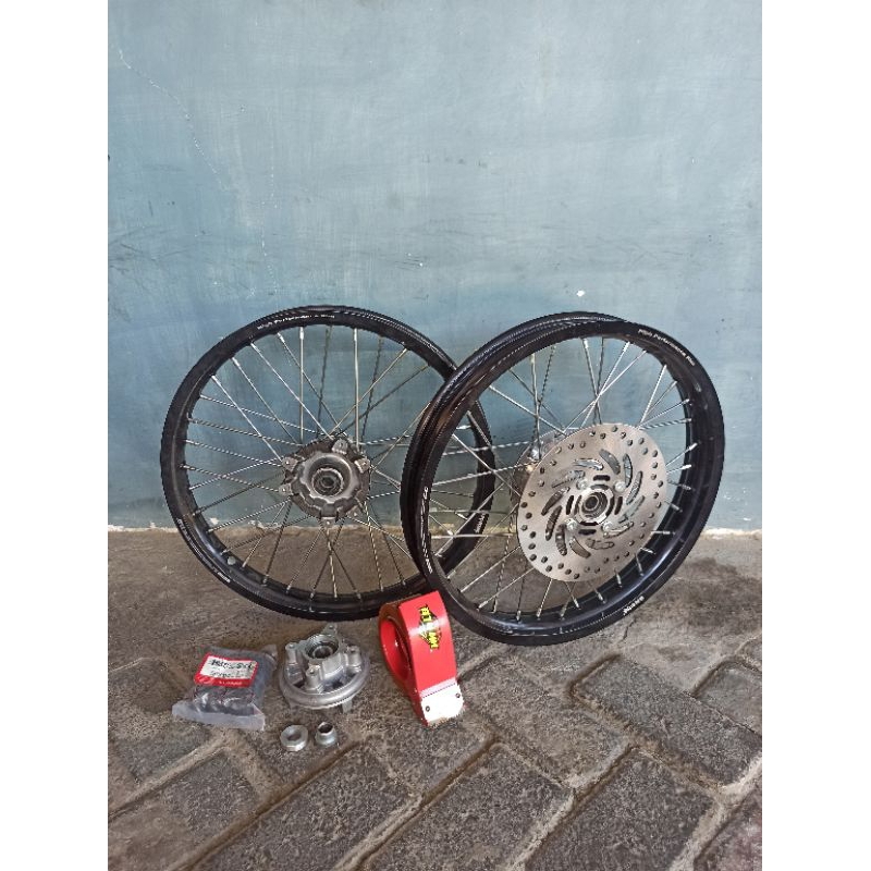 velg set semi cacing 160 185 tromol supra dd pnp crf 150l