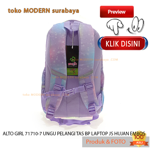 Tas ransel anak perempuan sekolah ALTO GIRL TAS BP PELANGI LAPTOP EMBOS