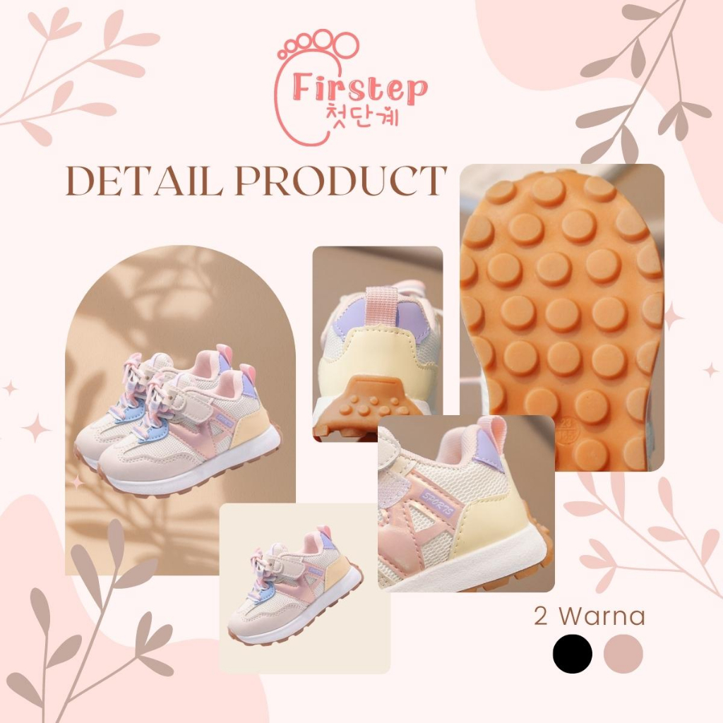 Sepatu Anak Perempuan Dan Laki Laki Import Sneaker Anak Usia 1-5 Tahun FS168