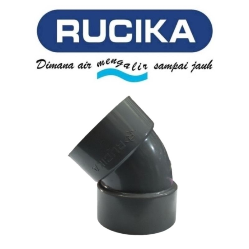 ELBOW RUCIKA 45 DERAJAT 1½&quot; INCH DV KNEE PVC 1½&quot; 45 DERAJAT