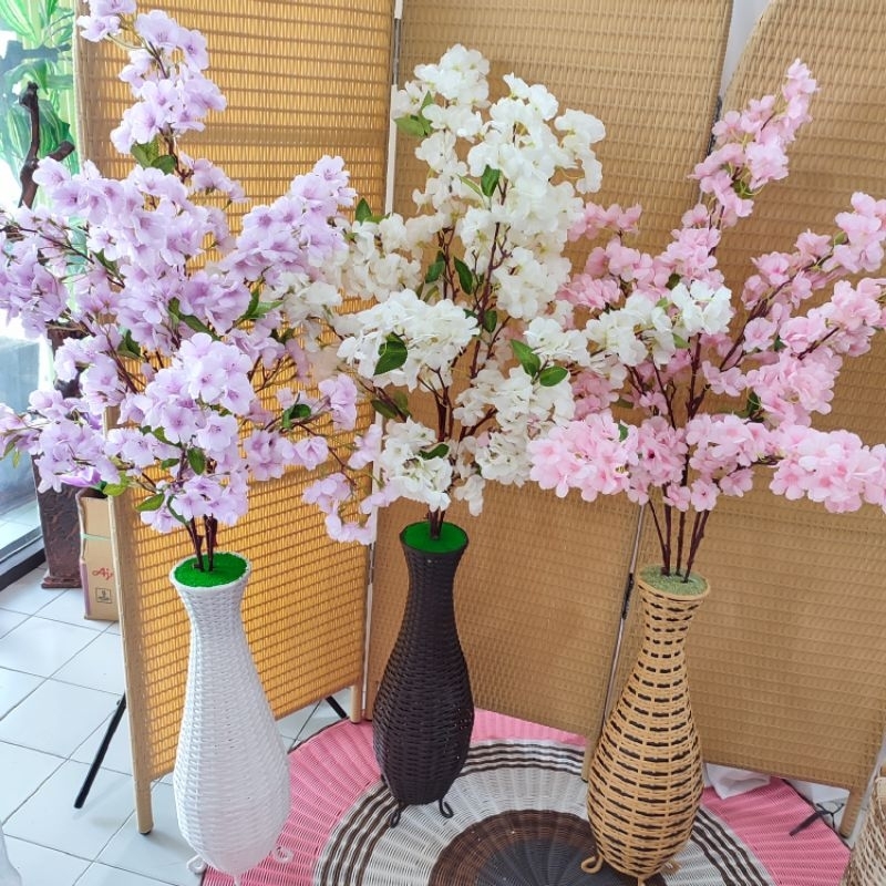 BUNGA SAKURA P GUCI SUDUT ARTIFICIAL DEKORASI