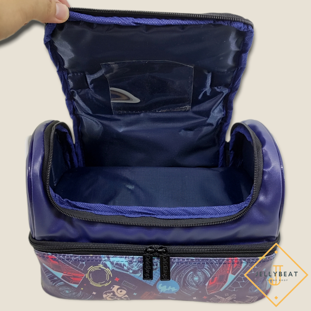 Tas Bekal Susun MOTIF Galaxy Explorer /Tas Slempang Smiggle /Lunch Bag Susun