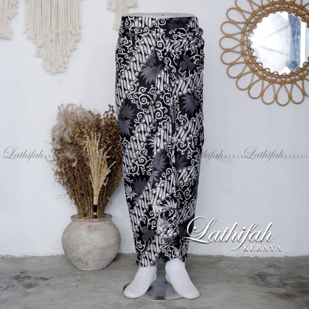 Rok Rempel Batik Pinggang Karet Jumbo MOTIF KENANGA