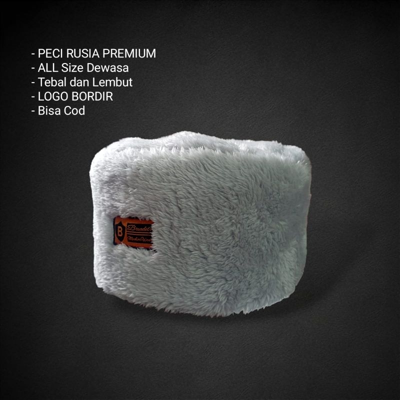 Peci Songkok Kopiah Rusia BREADSTR Caknun Ahmad Dhani Bulu Bahan Lembut Halus Berkualitas Original  