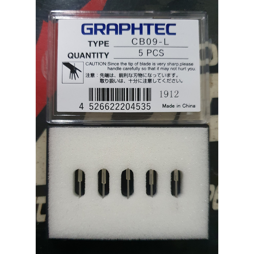 

Mata Pisau Graphtec CB09-L Low Grade Blade | 1 box isi 5pcs | Mesin Cutting Sticker Graphtec