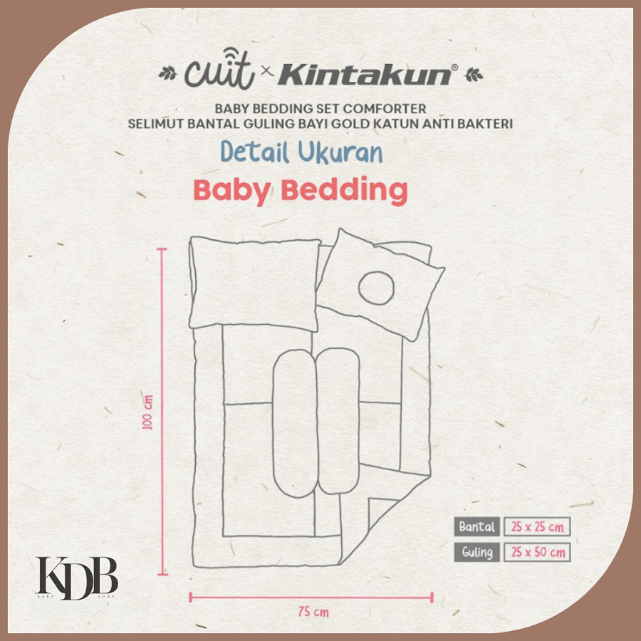 Cuit X Kintakun Baby Bedding set + Comforter