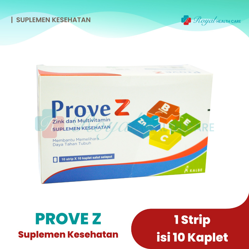 Prove Z STRIP ISI 10 Kaplet Untuk Suplemen Kesehatan