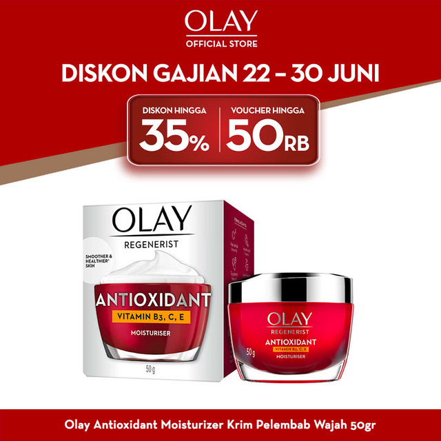 Olay Antioxidant Moisturizer Krim Pelembab Wajah 50gr Cream Anti Aging Skin Care