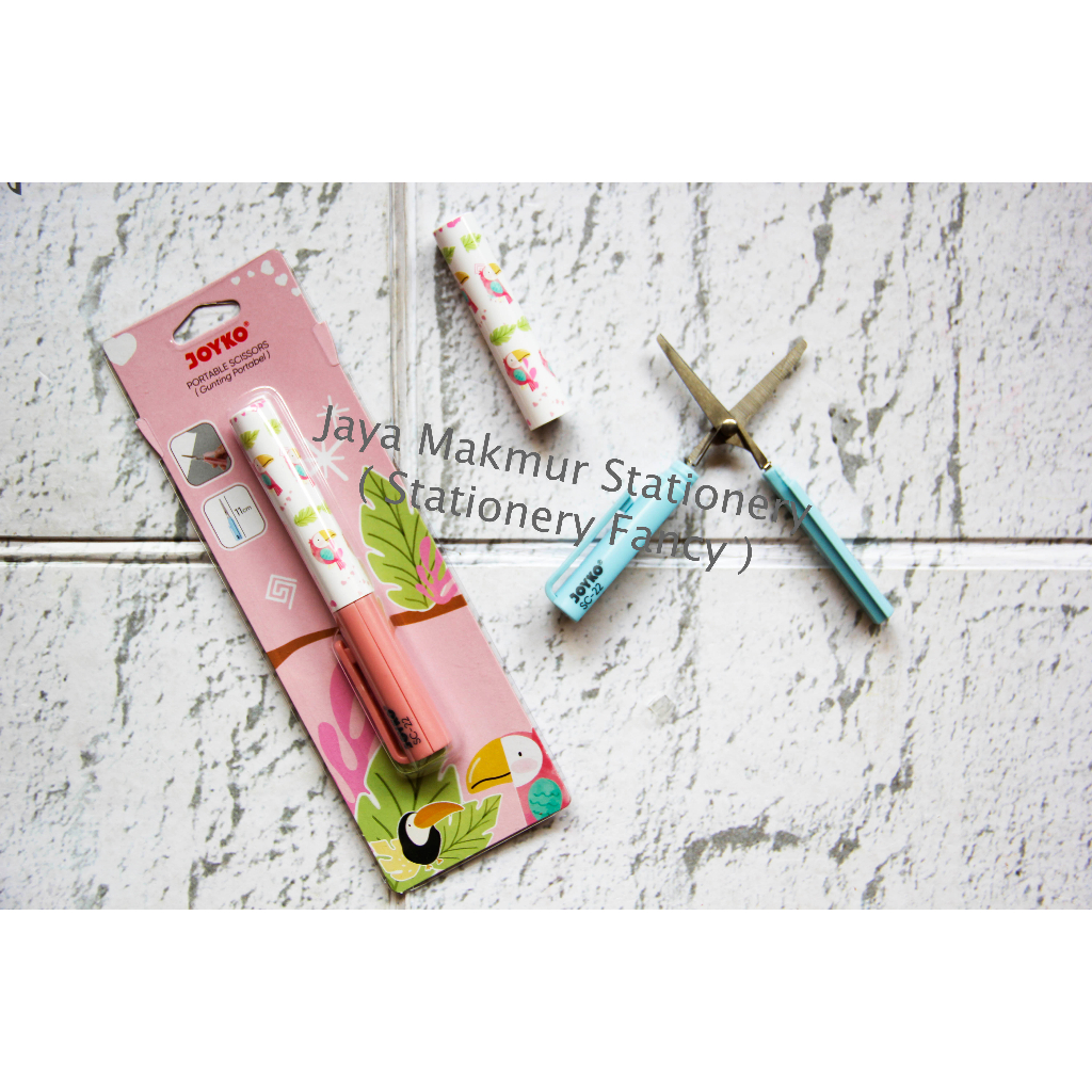 Gunting Portable Joyko Nuri SC-22 (Pink dan Blue)