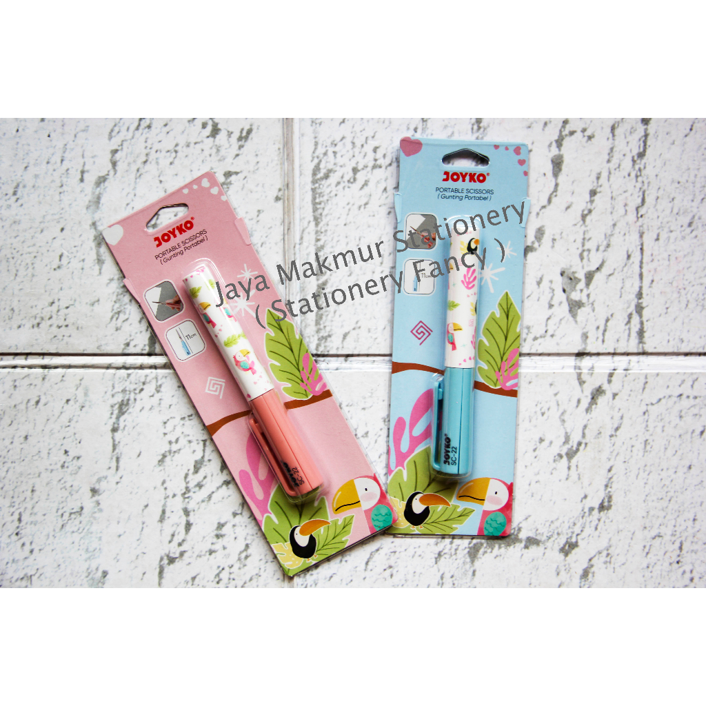 Gunting Portable Joyko Nuri SC-22 (Pink dan Blue)