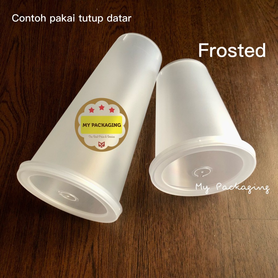 Gelas Cup PP Injection 22oz 700ml BURAM FROSTED DOFF 22 oz- 25set