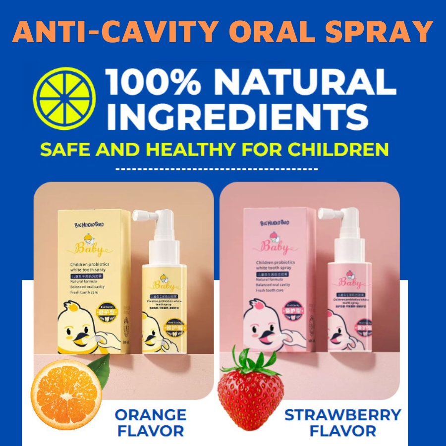 [COD] Baby Oral Cleansing Spray 40ml - 1-12 Years Old Children Probiotics Healthy Tooth Anti-Moth Repair Cavity