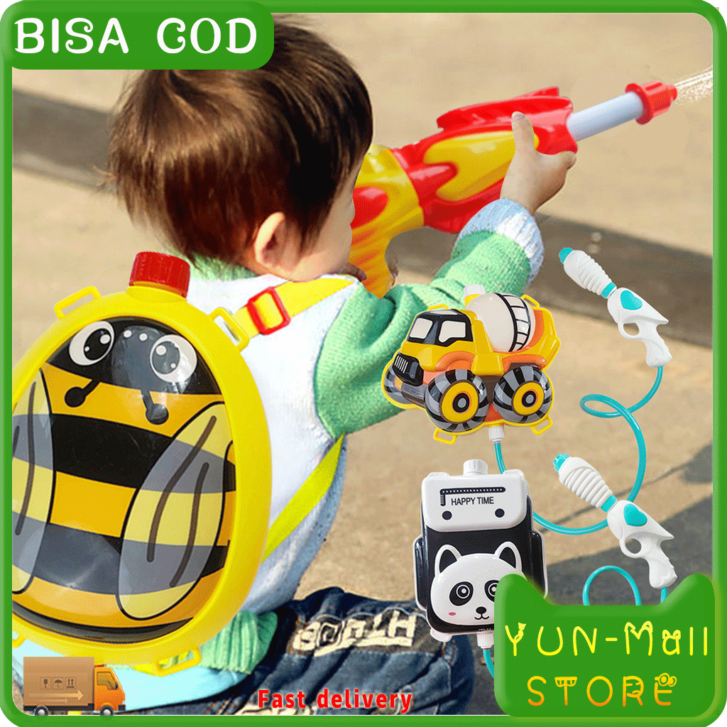 ( BISA COD ) YUN Mall Pistol Air Mainan Anak Water Gun Tembak Tembakan Watergun Seru