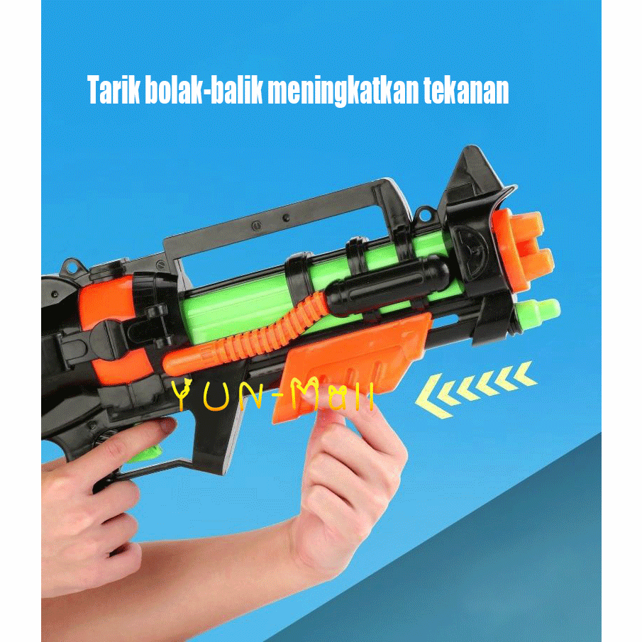 YUN Mall Mainan anak pistol air   mainan water gun pistol air /Pistol Air Mainan Anak Water Gun Tembak Tembakan Watergun Seru