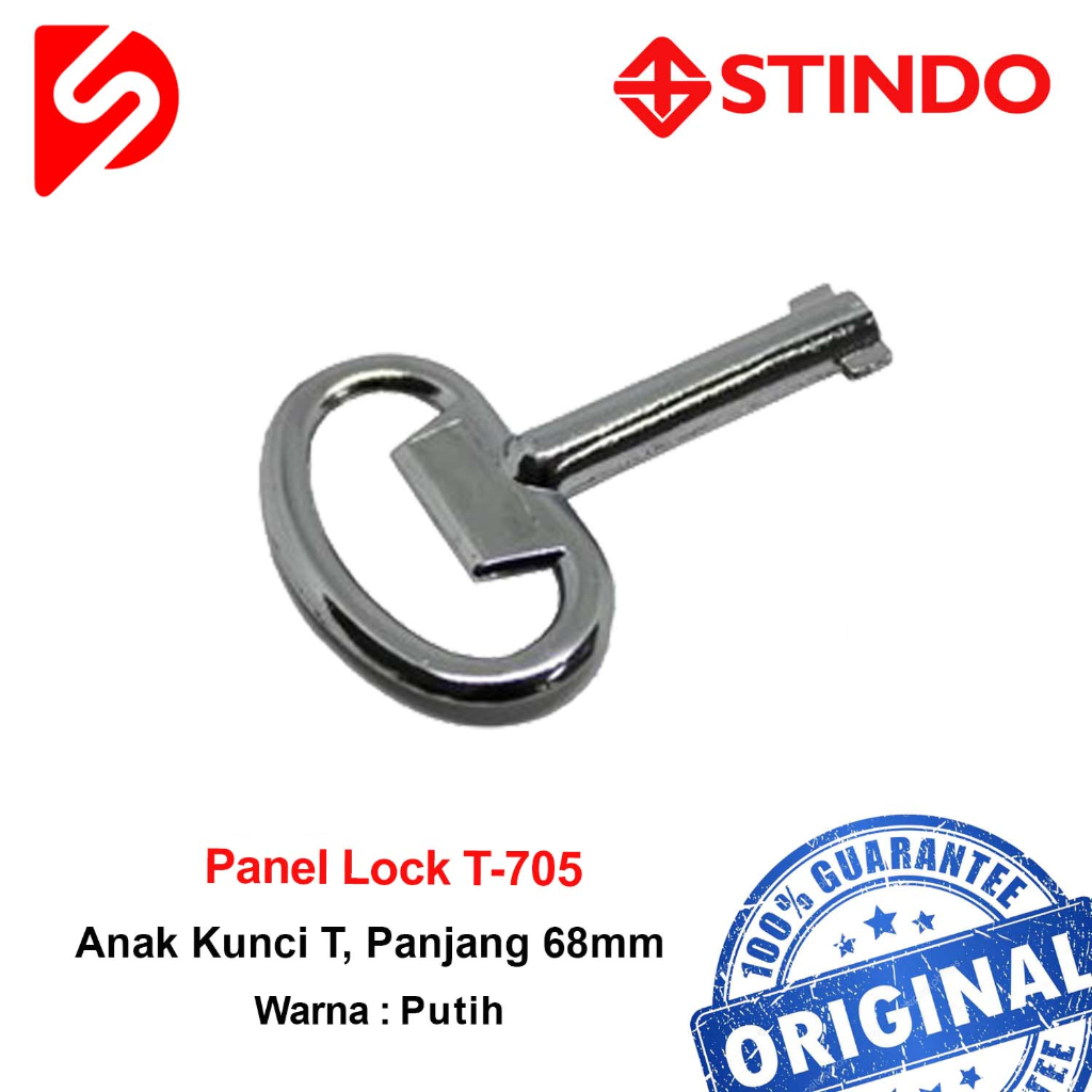 Kunci panel T-705 Anak Kunci T, panjang 68mm STINDO