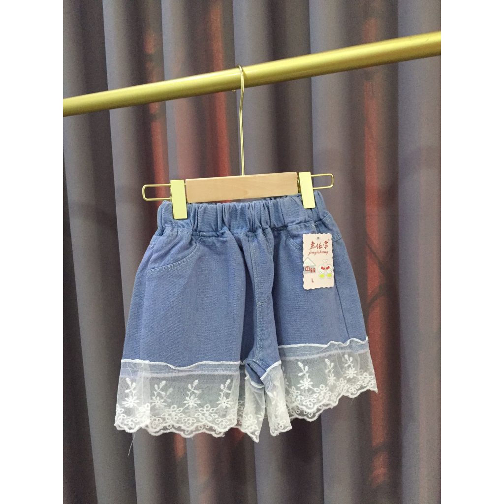 Celana pendek Jeans Anak Perempuan Import