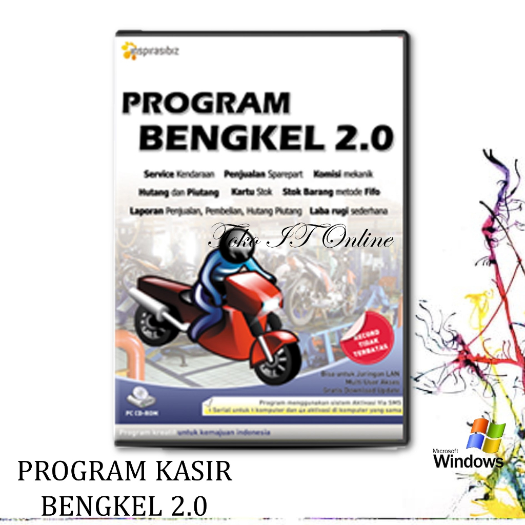 SOFTWARE PROGRAM BENGKEL 2.0 / SERVICE KENDARAAN &amp; PENJUALAN SPAREPART