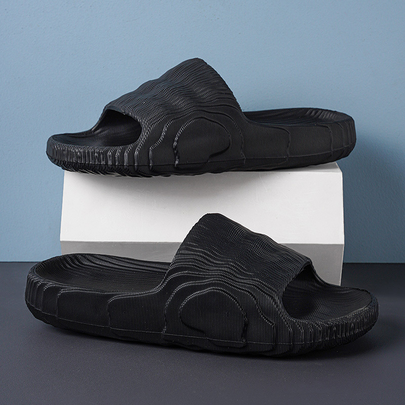 TEFANCY Sandal Pria Wanita Karet Jelly Sandal Slop Pria Sendal Selop Cowo Flat Rumah Slipper Sepatu Sendal Nyaman Flip Flop Empuk-6